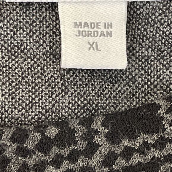 J. Jill Long Sleeve Top Sweater Womens Size XL Black Geometric Print Long Sleeve - Picture 5 of 8